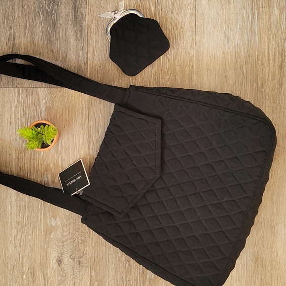 Vera Bradley Handbags - NWT Vera Bradley black quilted bundle